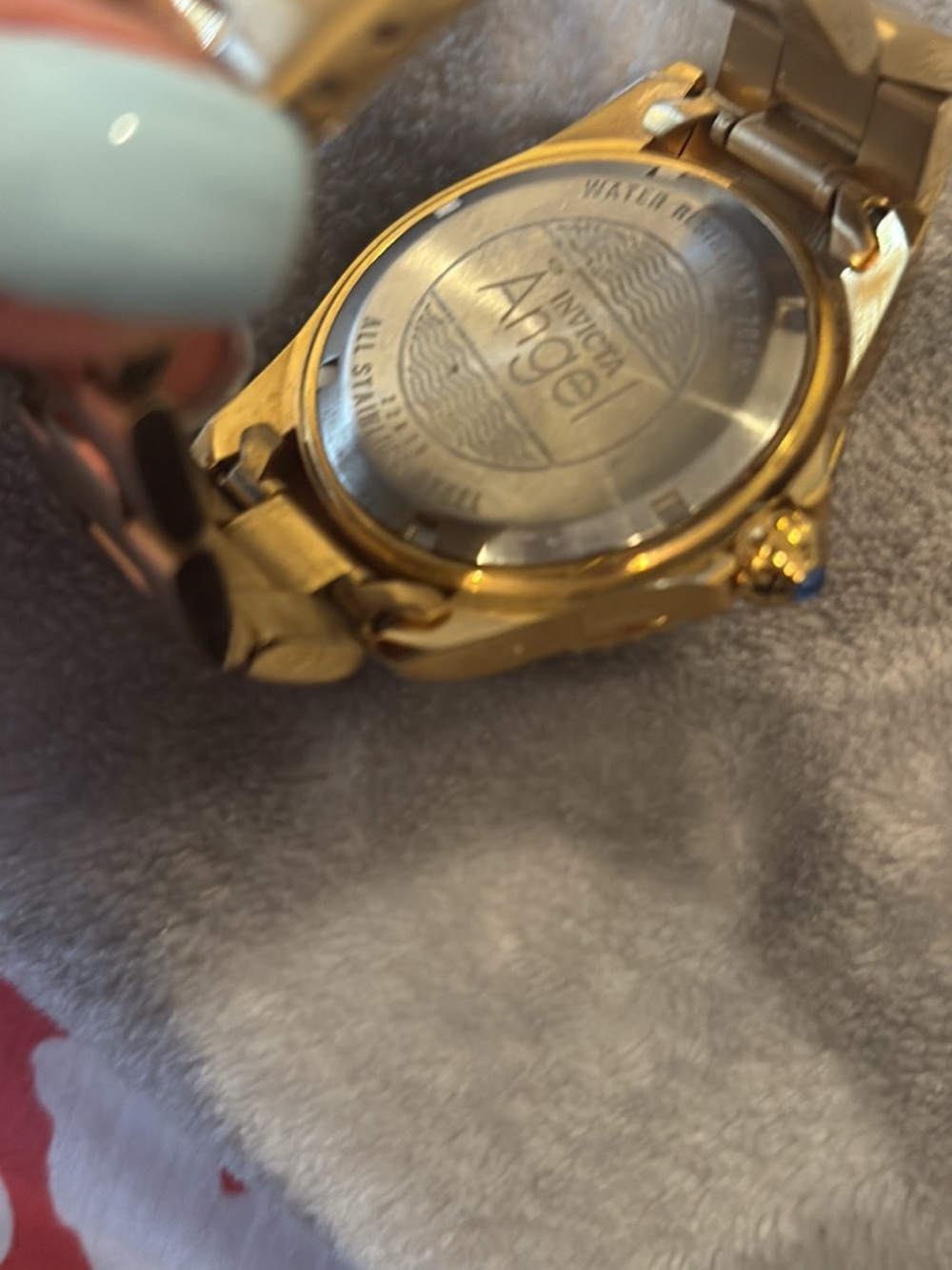 Invicta Women’s 22875 Angel crystal Dial yellow Gold steel watch